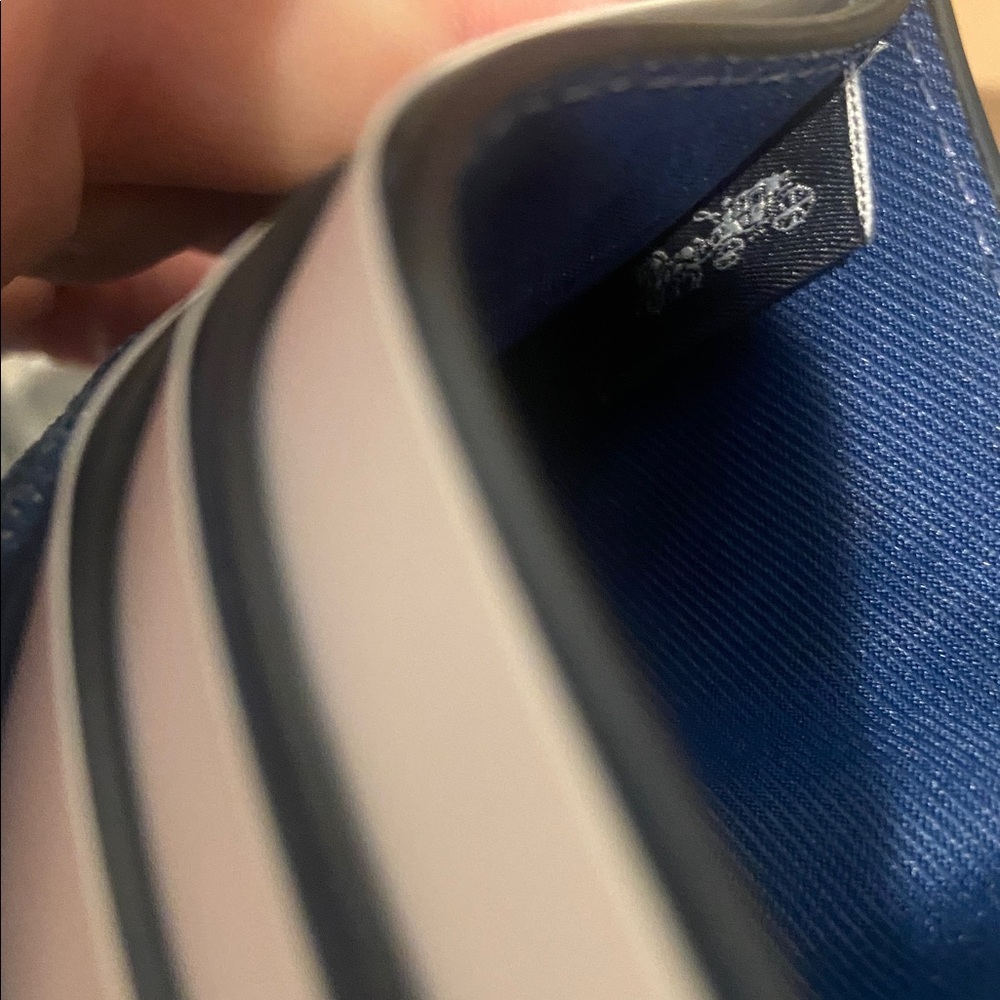 Coach NWT Denim Card Holder & Dust bag - Picture 5 of 9